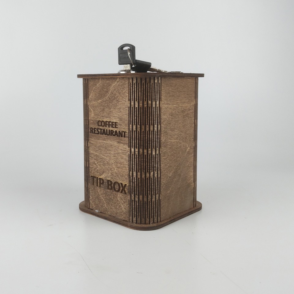 coffee restaurant tip box 