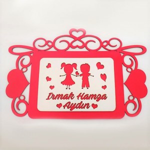 Desenli Ahşap Kapı Süsü