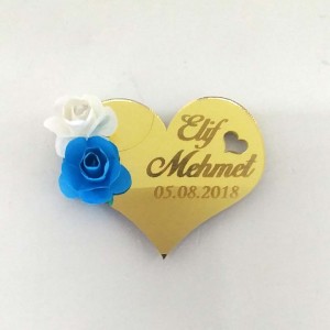 Ayna Pleksi Kalp Magnet