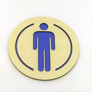 Yuvarlak Bay WC Tabela Yönlendiricisi
