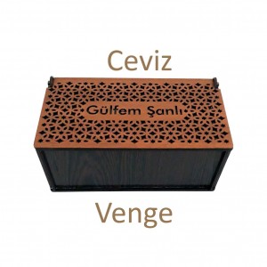 İsminize Özel Desenli Ahşap Kutu