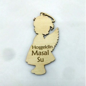 Melek Ahşap Magnet