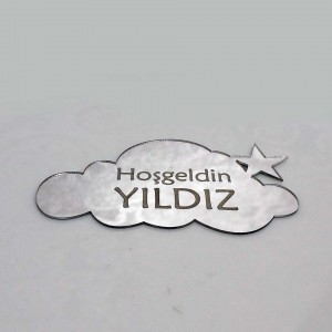 Bulut ve Yıldız Ayna Pleksi Magnet