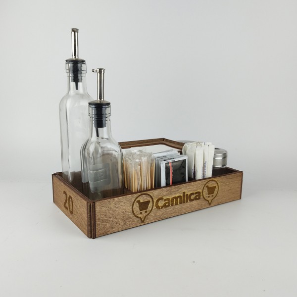 Ahşap Dispenser Peçeteli Kafe-Restoran Menaj Takımı Model 1 Ahşap Dispenser Peçeteli Kafe-Restoran Menaj Takımı Model 1