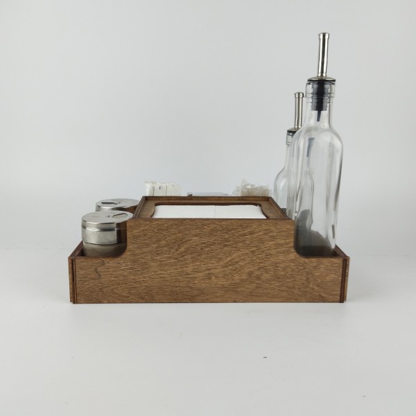 Ahşap Dispenser Peçeteli Kafe-Restoran Menaj Takımı Model 1 Ahşap Dispenser Peçeteli Kafe-Restoran Menaj Takımı Model 1