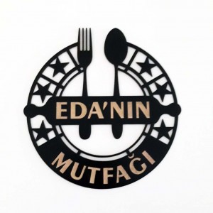 Ahşap İsimli Dekoratif Mutfak Dekoru