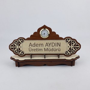 Ahşap Masaüstü İsimlik Model 2