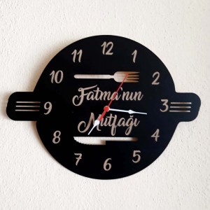 Ahşap Mutfak Duvar Saati Model 1