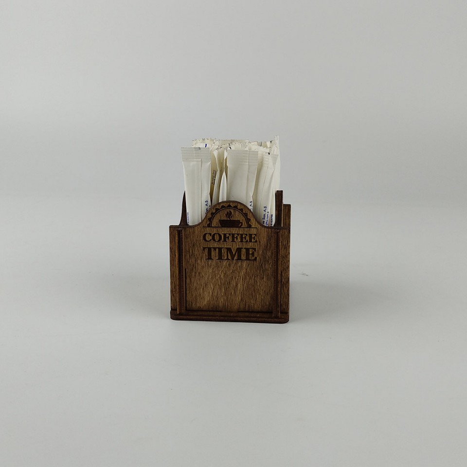 Ahşap Kafe Stick Şekerlik Model 2 Ahşap Kafe Stick Şekerlik Model 2
