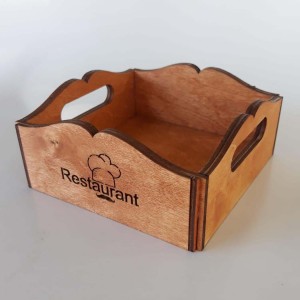 Ahşap Dekoratif Sosluk Kafe-Mutfak- Restoran Masa Düzenleyici