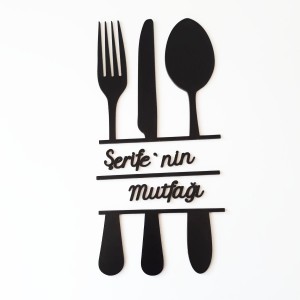 Ahşap İsimli Mutfak Dekoru Model 2