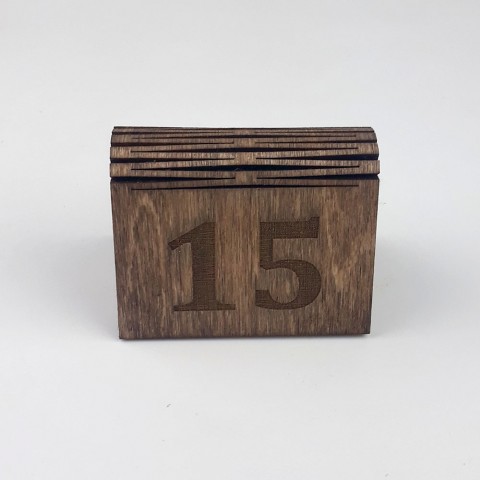 Ahşap Masa Numarası - Model 1
