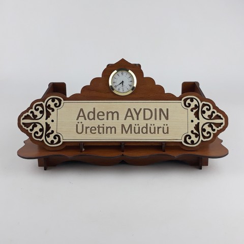 Ahşap İsimlik ve Masaüstü Düzenleyici Set Model 8 Ahşap İsimlik ve Masaüstü Düzenleyici Set Model 8