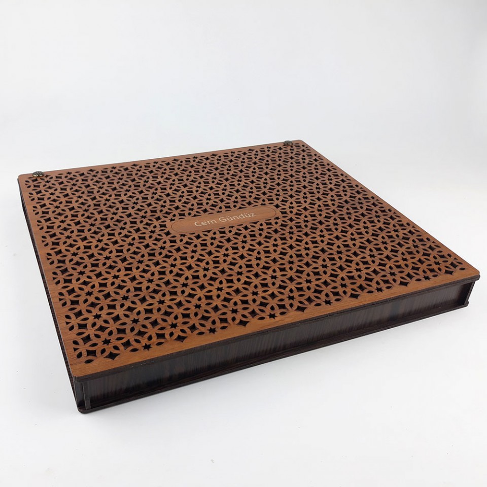 MDF Ahşap 10'lu Tesbih Kutusu Model 2 MDF Ahşap 10'lu Tesbih Kutusu Model 2