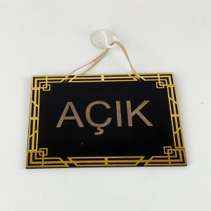 MDF Ahşap Pleksi Desenli Açık Kapalı Levhası Model 1