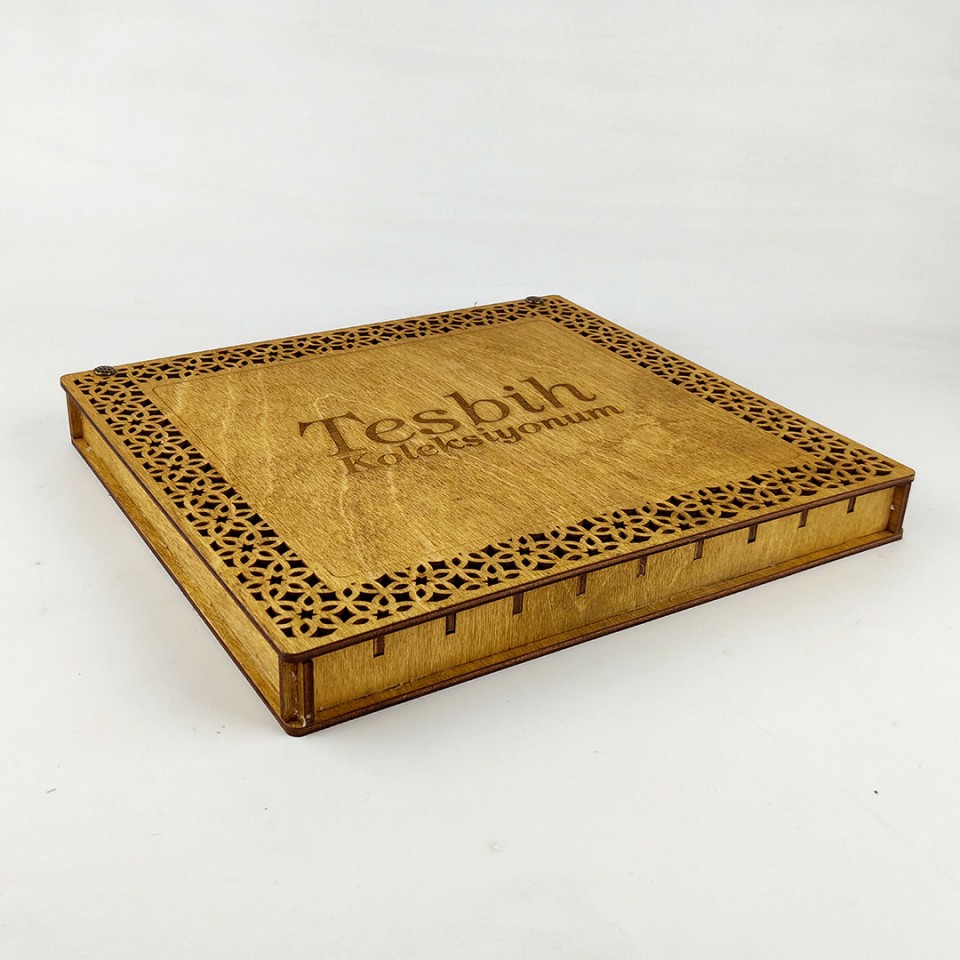 Ahşap 10'lu Desenli Tesbih Kutusu Model 2 Ahşap 10'lu Desenli Tesbih Kutusu Model 2
