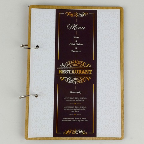 Kafe Restoran Ahşap Menü Kabı Model 8 Kafe Restoran Ahşap Menü Kabı Model 8