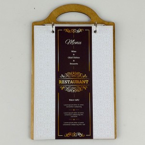 Ahşap Menü Kabı Model 9