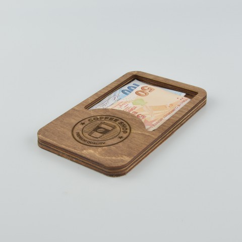 Kafe Restoran Ahşap Hesap Sümeni Kutusu Model 10777