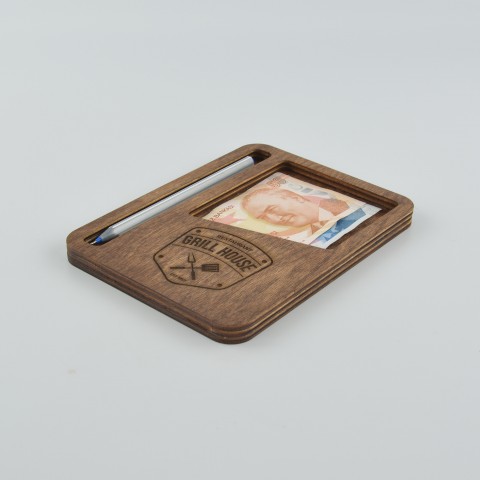 Kafe Restoran Ahşap Hesap Sümeni Kutusu Model 10779