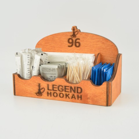 Kafe Restoran Ahşap Peçetelik Şekerlik Sosluk Menaj Takımı Model 10795