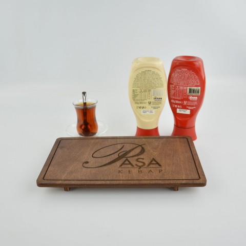 Kafe Restoran Ahşap Sunum Tepsisi Model 10815
