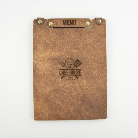 Kafe Restoran Ahşap Menü Kabı Model 10863