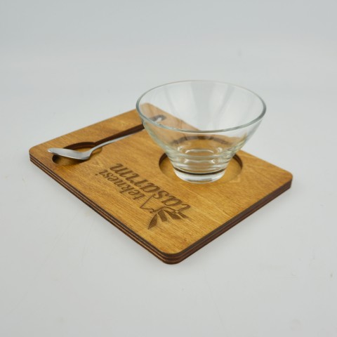 Kafe Restoran Ahşap Kafe Restoran Ahşap Sunum Tepsisi Model 10874