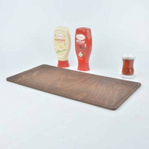 Kafe Restoran Ahşap Sunum Tepsisi Model 10992