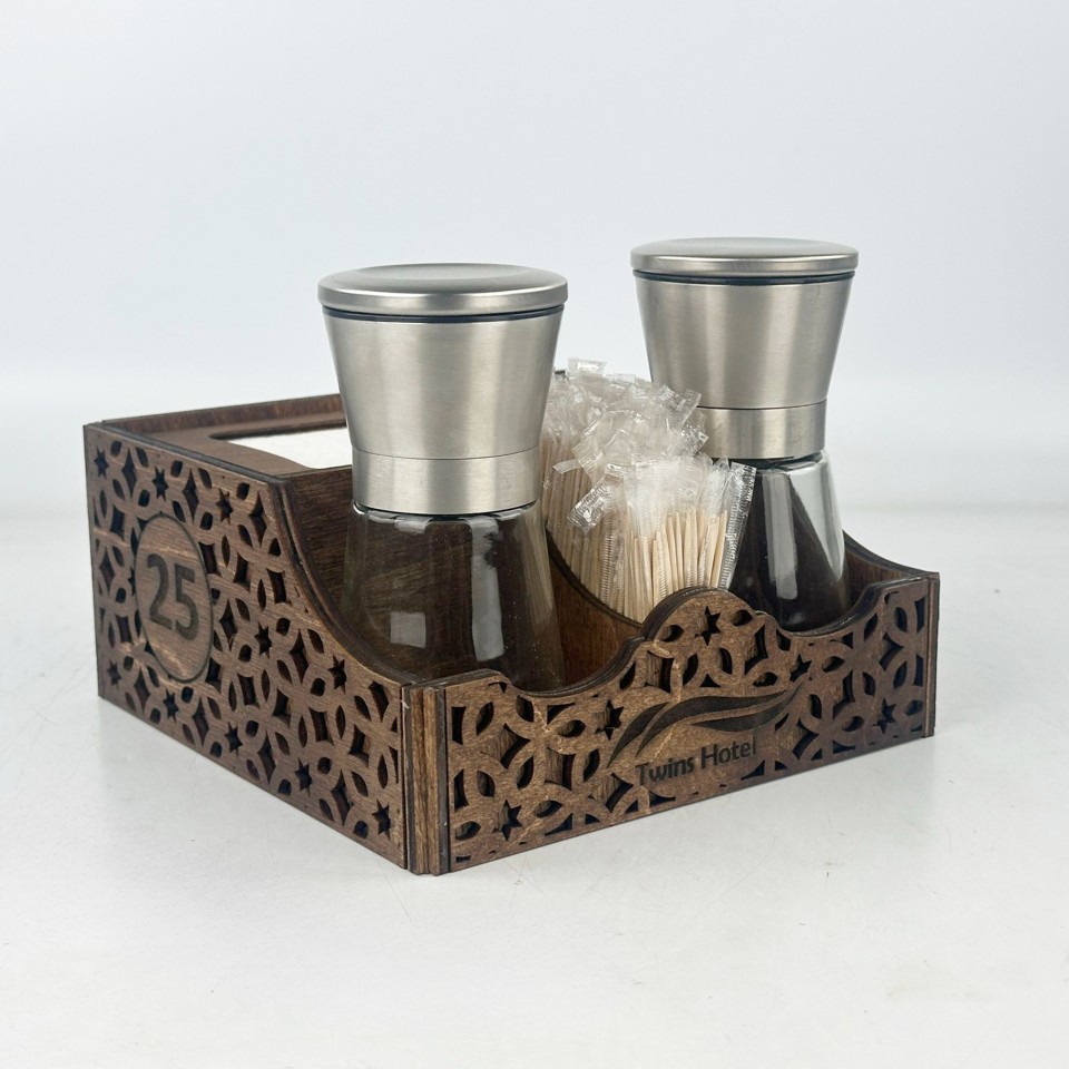 Kafe Restoran Ahşap Dispenser Peçetelik Şekerlik Sosluk Menaj Takımı Model 11005 Kafe Restoran Ahşap Dispenser Peçetelik Şekerlik Sosluk Menaj Takımı Model 11005